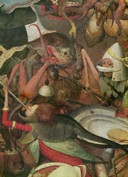 Der Sturz der rebellischen Engel (Detail der rechten Seite), 1562